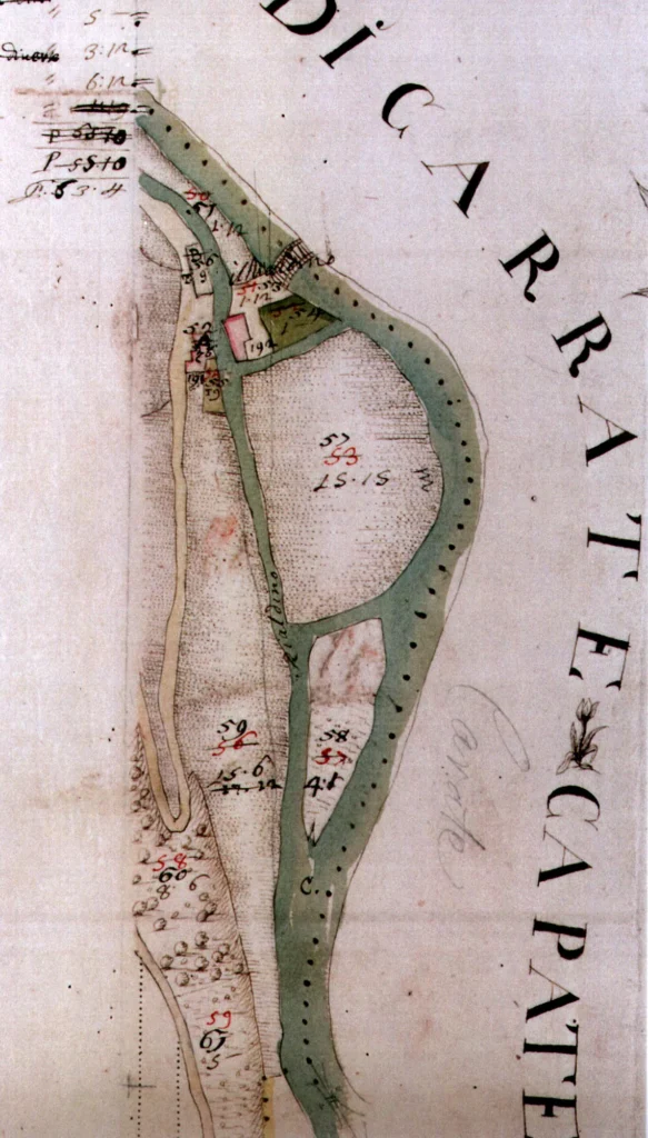Mappa del 1722 di Realdino